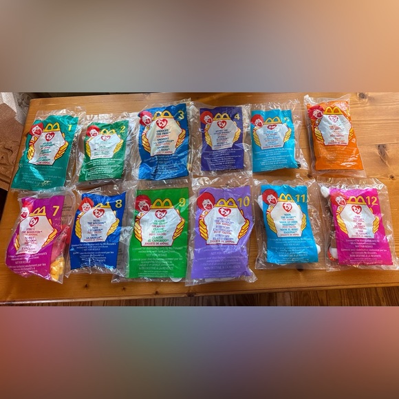 1999 McDonalds TY Teenie Beanie Babies Happy Meal Toys COMPLETE
